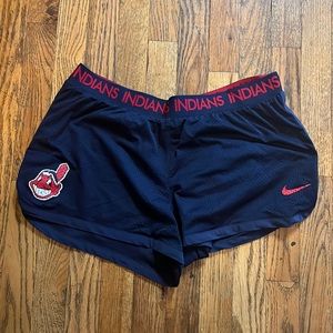 Womens Nike Cleveland Indian old logo guardians large dri fit shorts